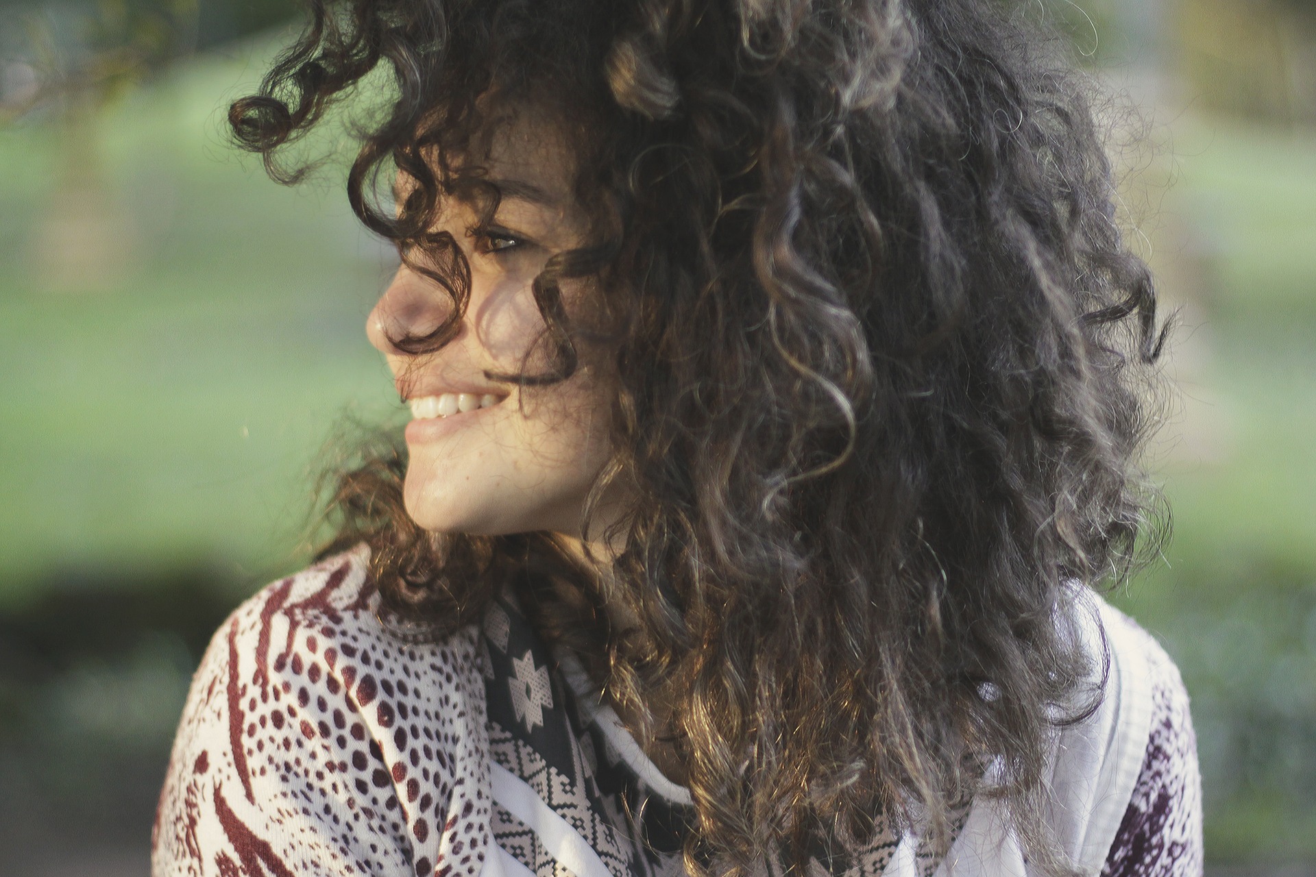 mujer feliz