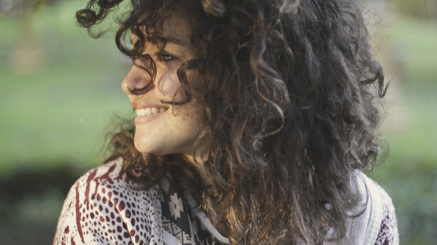 mujer feliz